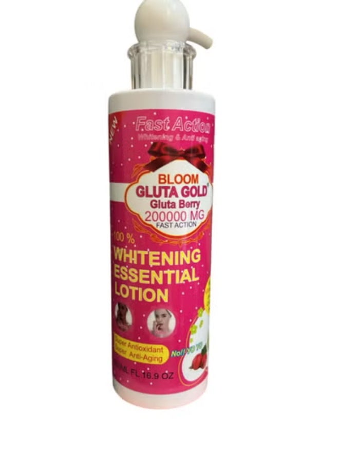 Gluta Berry Fast Action Whitening Essential Lotion 500 ML